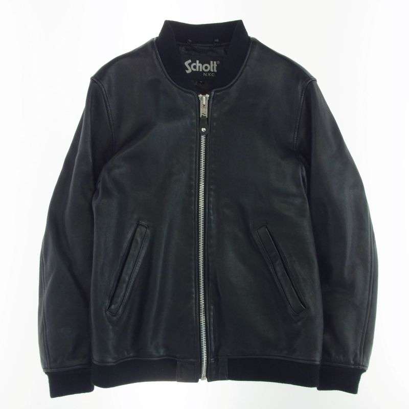 ショット 3101061 MA-1 TYPE LEATHER JACKET BOWERY バワリー レザ― フライト ジャケット ブルゾン 買取実績 画像