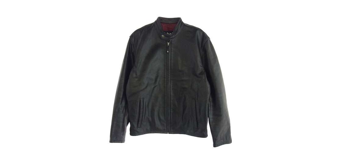 最高のフェード感 90's USA製 シングル ライダースJKT 1960年代 Beck 666 シングルライダース ビニールレザー