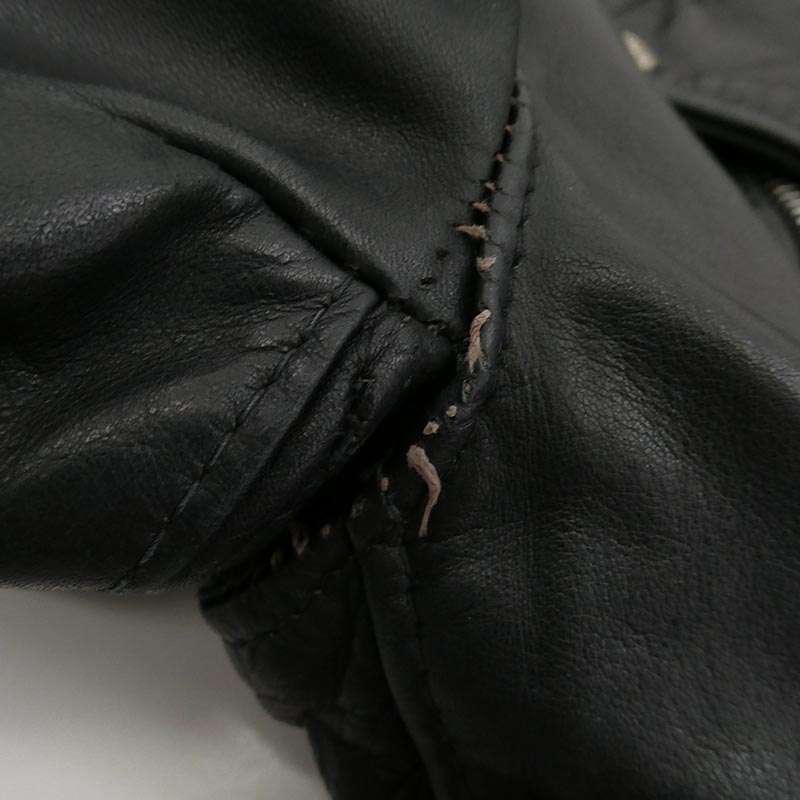 ショット USA製 Vintage ヴィンテージ バイカータグ 80s ダブルライダース ジャケット レザージャケット 買取実績 画像