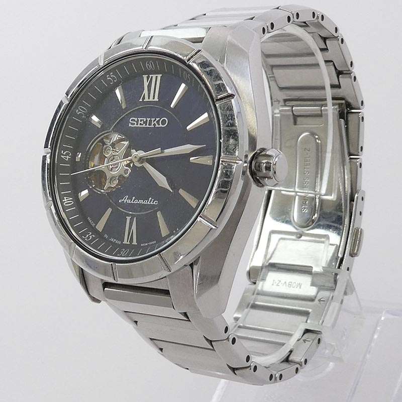 セイコー 4R38-00F0 プレサージュ 裏スケルトン オートマチック 腕時計 買取実績 画像