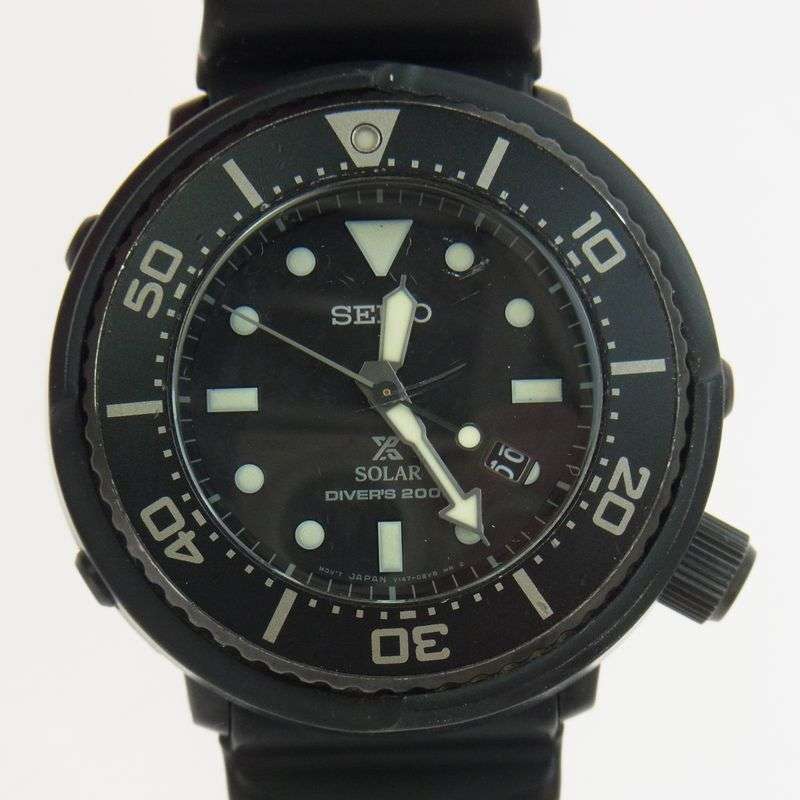 セイコー V147-0BM0 UNITED ARROWS BEAUTY&YOUTH 別注 500本限定 プロスペックス ソーラー腕時計 買取実績　画像