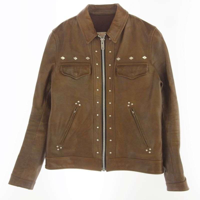 アンダーカバー 09SS C4212 POPTONES NEO BOY期 UISM スタッズ レザー ライダース ジャケット ブルゾン 買取実績 画像