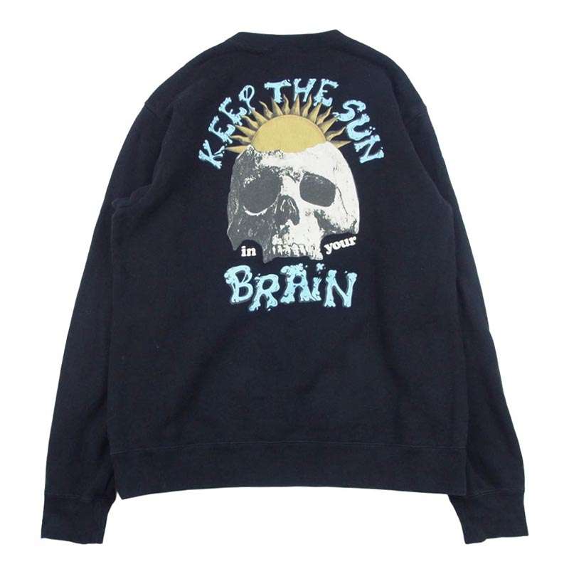 アンダーカバー UC2C4891-1 SWEAT KEEP THE SUN BRAIN スカルプリント クルーネック スウェット 買取実績 画像