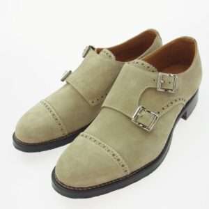 ウノピュウノウグァーレトレ 427 パンチドキャップ モンクストラップ スエード シューズ 買取実績