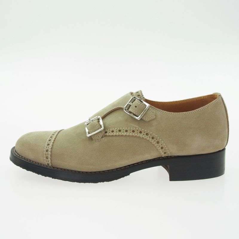 ウノピュウノウグァーレトレ 427 パンチドキャップ モンクストラップ スエード シューズ 買取実績 画像