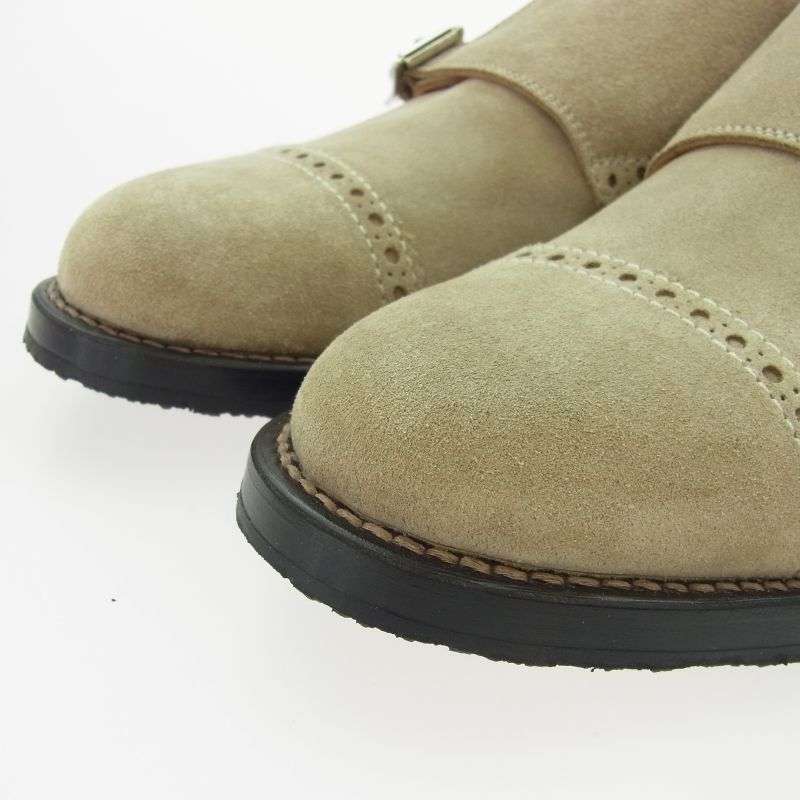 ウノピュウノウグァーレトレ 427 パンチドキャップ モンクストラップ スエード シューズ 買取実績 画像