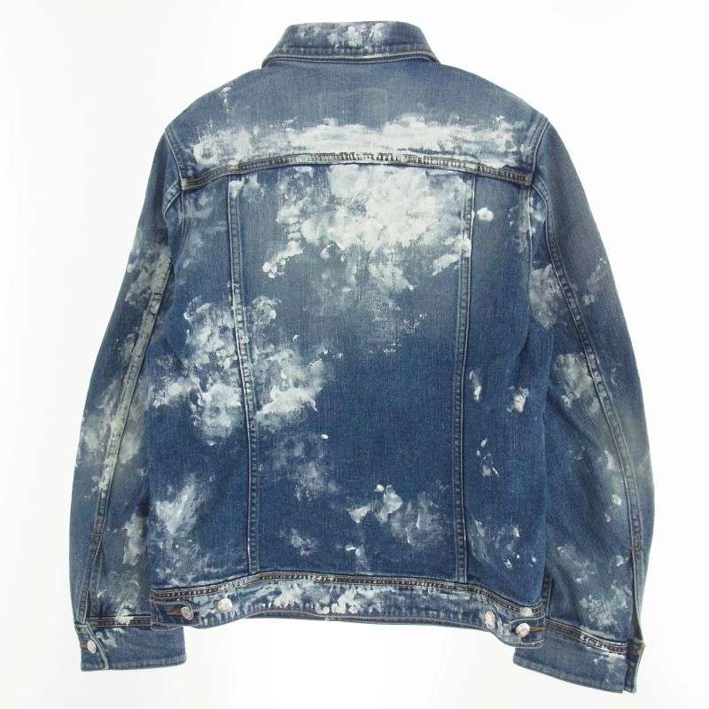 ウノピュウノウグァーレトレ MRB553 CTU227 ペンキ加工 ストレッチ デニム ジャケット Gジャン 買取実績 画像