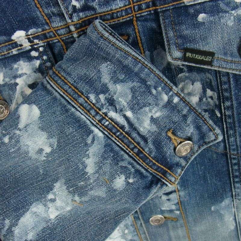 ウノピュウノウグァーレトレ MRB553 CTU227 ペンキ加工 ストレッチ デニム ジャケット Gジャン 買取実績 画像