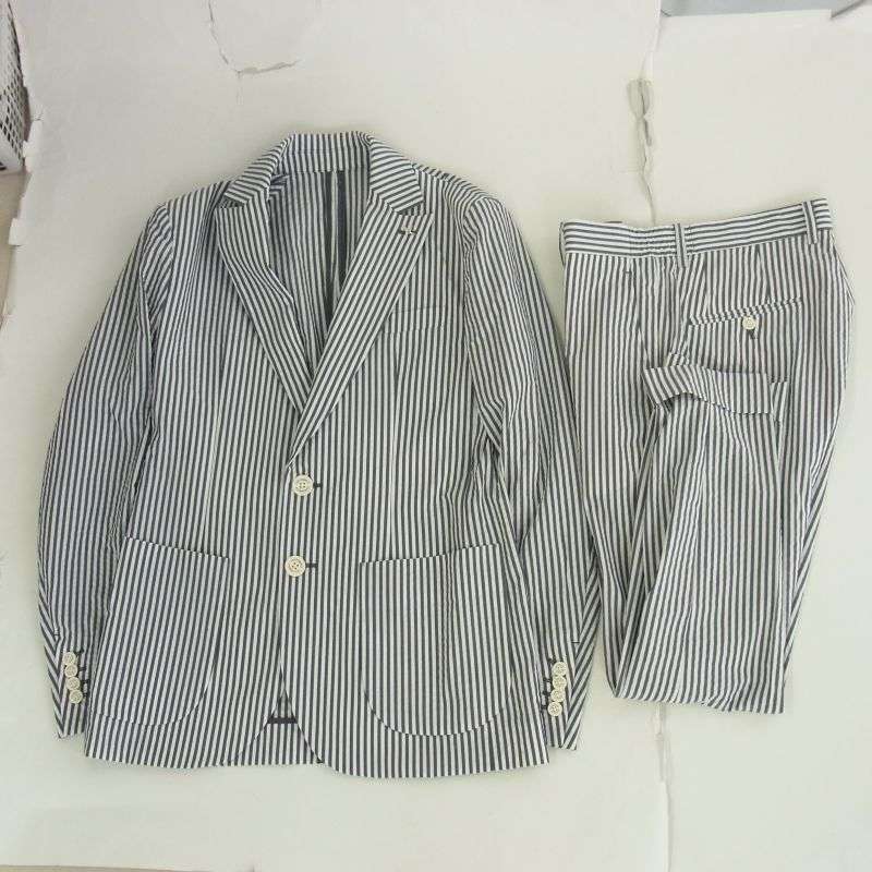 ウノピュウノウグァーレトレ MRB672 PCT036 UNCON JKT PNY ストライプ セットアップ テーラードジャケット スラックスパンツ 買取実績 画像