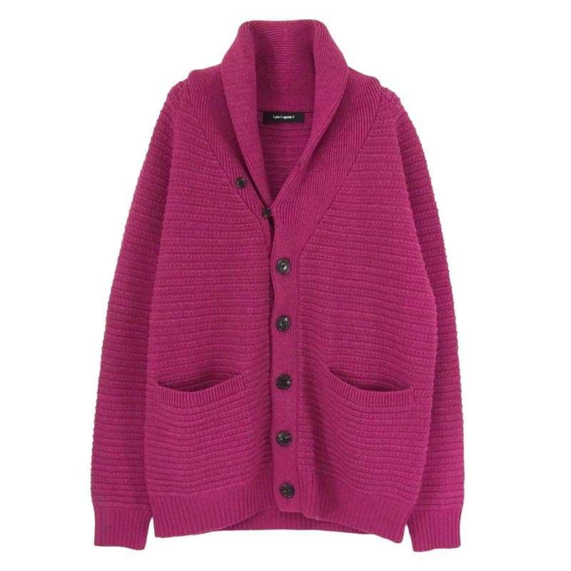 ウノピュウノウグァーレトレ MRK261 CTW009 RAGLAN SHAWL CARDIGAN ウール ラグラン ショール カーディガン 買取実績 画像