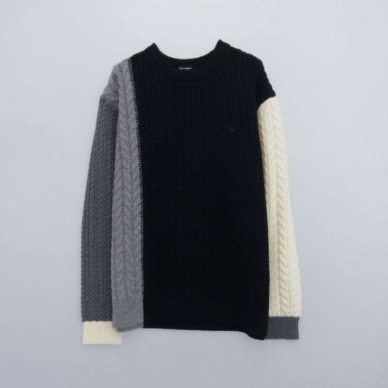 ウノピュウノウグァーレトレ MRK278 WNY043 CRAZY CABLE CREW クレイジーパターン ケーブル クルーネック セーター ニット 買取実績 画像