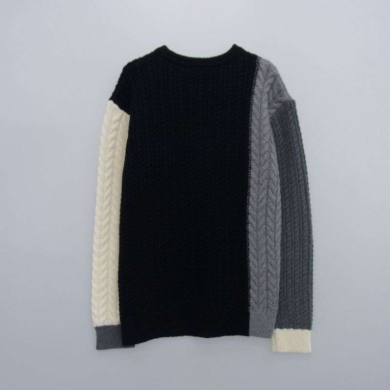 ウノピュウノウグァーレトレ MRK278 WNY043 CRAZY CABLE CREW クレイジーパターン ケーブル クルーネック セーター ニット 買取実績 画像