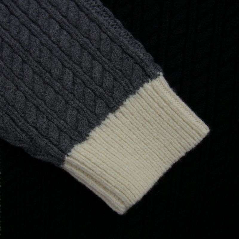 ウノピュウノウグァーレトレ MRK278 WNY043 CRAZY CABLE CREW クレイジーパターン ケーブル クルーネック セーター ニット 買取実績 画像