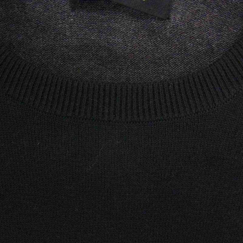 ウノピュウノウグァーレトレ MRK287 CTC005 L/S 2TONE RAGLAN CREW FLAGSHIP STORE LIMITED カシミヤ混 ロゴ刺繍 ラグランスリーブ ツートーン クルーネック ニット 買取実績 画像