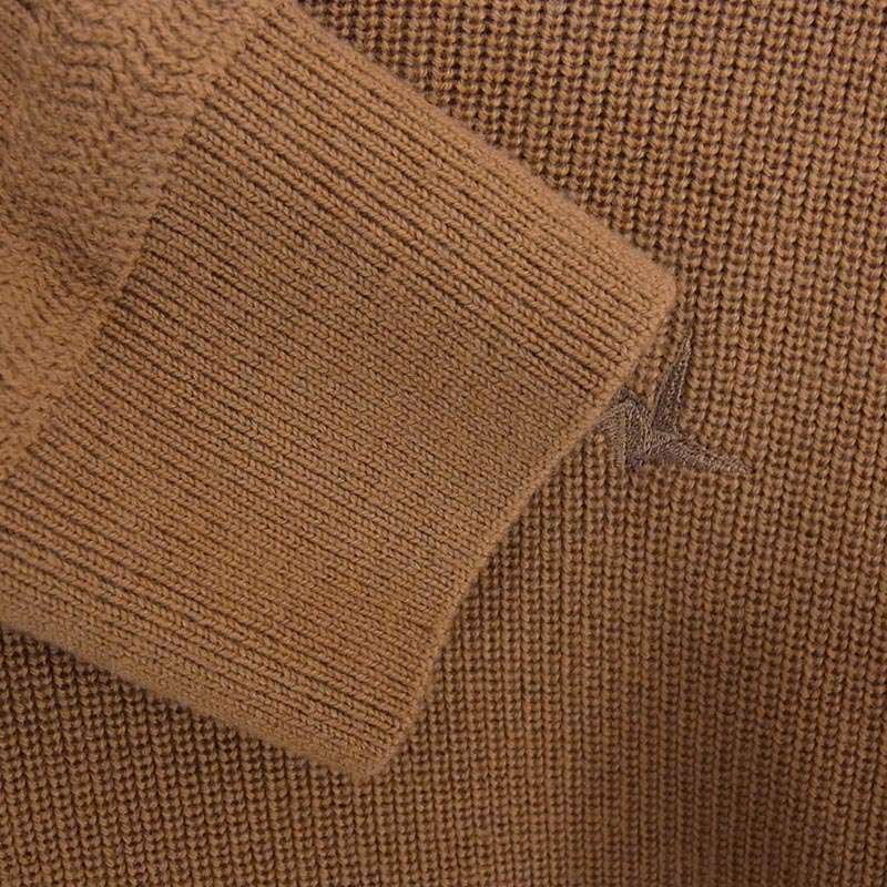 ウノピュウノウグァーレトレ MRK293 WOL176 CREW ウール ロゴ刺繡 クルーネック ニット 買取実績 画像