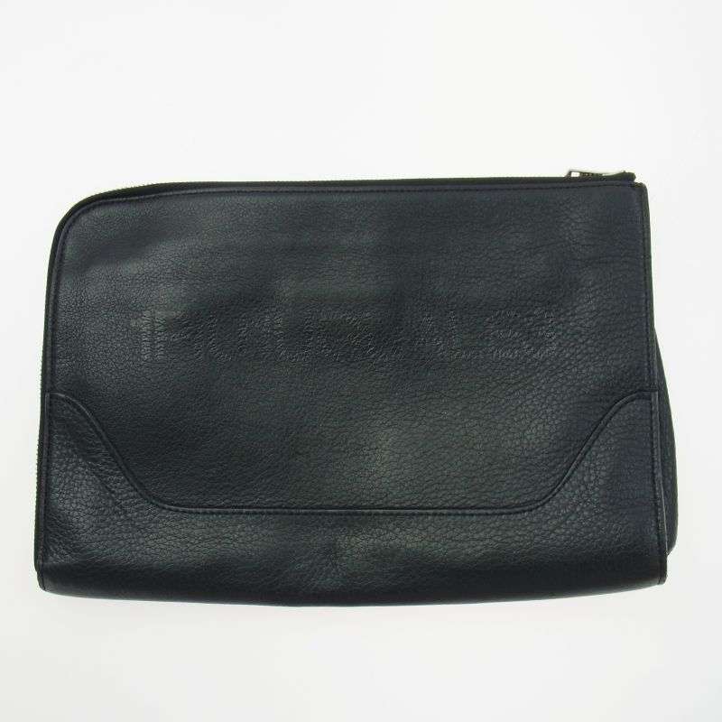 ウノピュウノウグァーレトレ × PELLE MORBIDA ペッレ モルビダ MINI CLUTCH ロゴデザイン レザー クラッチバッグ 買取実績 画像