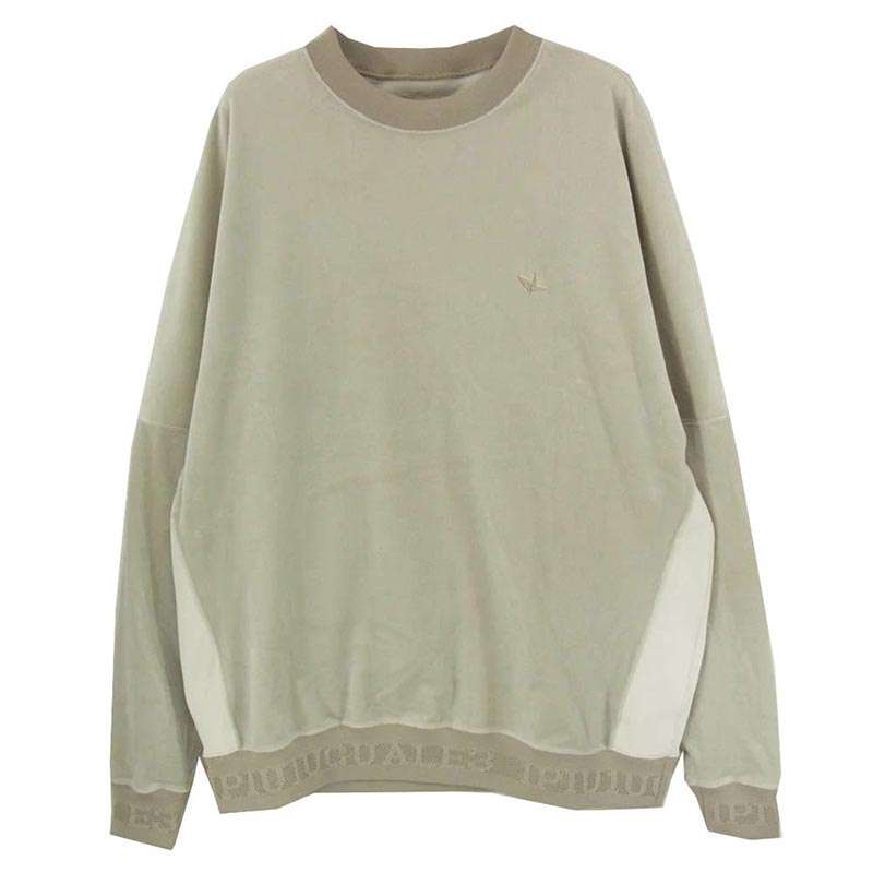 ウノピュウノウグァーレトレ SK040 KN01 折り鶴刺繍 ベロア クルーネック スウェット 買取実績 画像