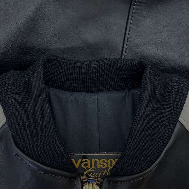 バンソン 9TJV x BACKDROP LEATHER JACKET ワッペン レザー ジャケット 買取実績 画像
