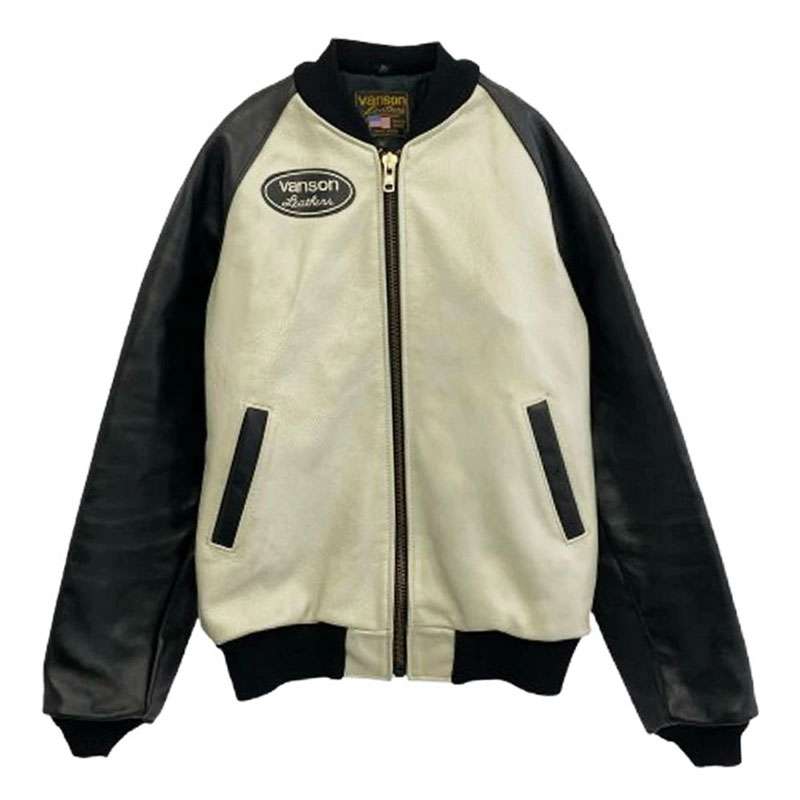 バンソン TJV 38 LEATHER JACKET ワッペン レザー ジャケット 買取実績 画像