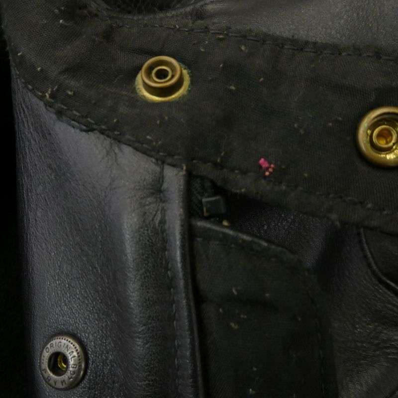 バンソン TYPE B 裏地フリースライナー付属 シングルライダースジャケット レザージャケット 買取実績 画像