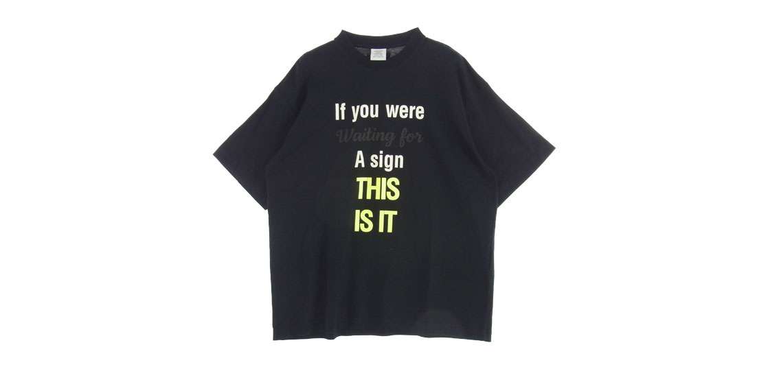 ヴェトモン 21AW UA52TR540B スローガン プリント 半袖 Tシャツ 買取実績