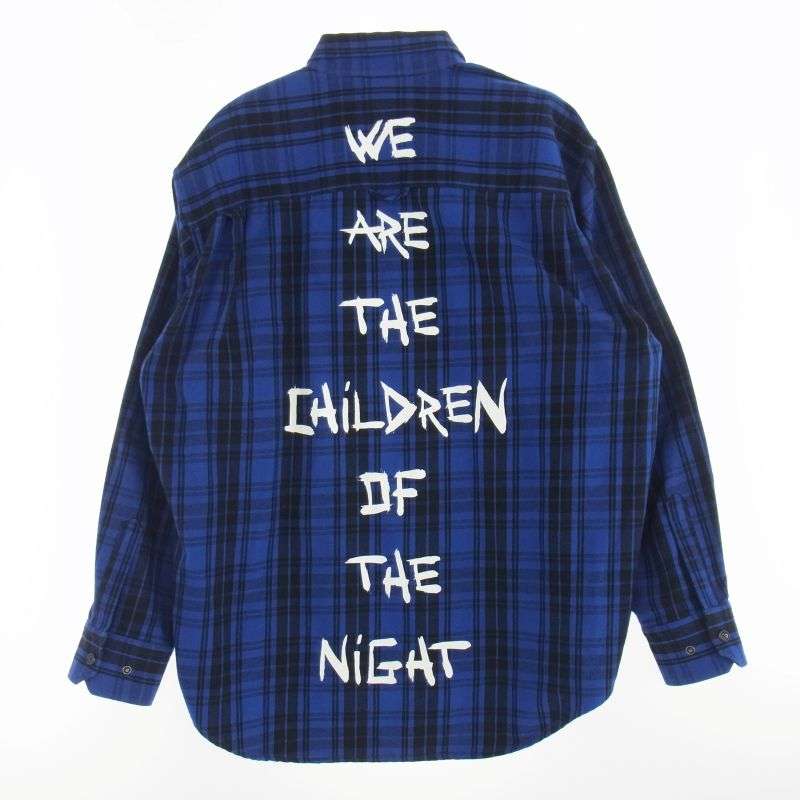 ヴェトモン UA52SH850B Anarchy Flannel Shirt アナーキー プリント フランネル スナップボタン長袖 シャツ 買取実績 画像