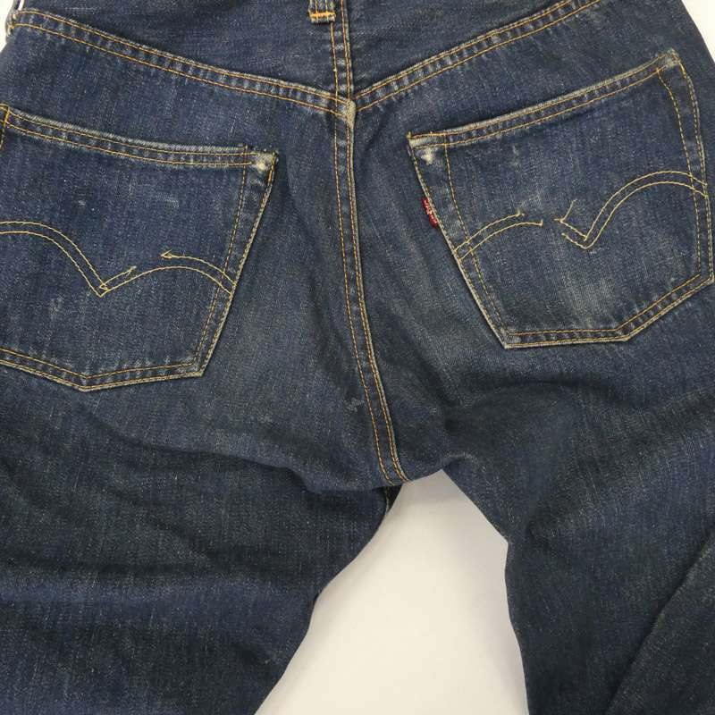 リーバイス 50s 501XX 53MODEL 53モデル 革パッチ 両面均等V ボタン裏刻印無 デニムパンツ 買取実績 画像