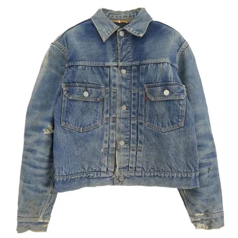 リーバイス 50s 60s 517XX ハギ付き ブランケット ボタン裏刻印17 2nd