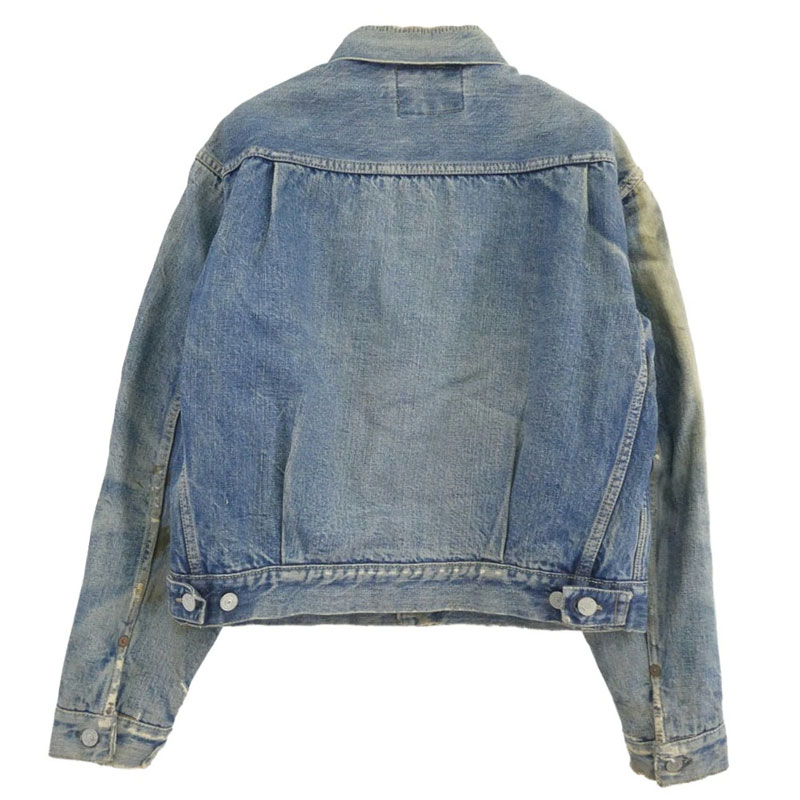 リーバイス 50s 60s 517XX ハギ付き ブランケット ボタン裏刻印17 2nd デニム ジャケット 買取実績 画像