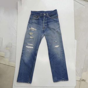 リーバイス 60s 501 BIG E Aタイプ Vステッチ ボタン裏刻印4 両面不均等V デニム パンツ 買取実績 画像