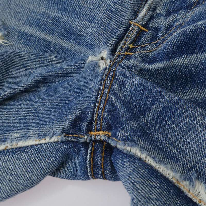 リーバイス 60s 501 BIG E Aタイプ Vステッチ ボタン裏刻印4 両面不均等V デニム パンツ 買取実績 画像