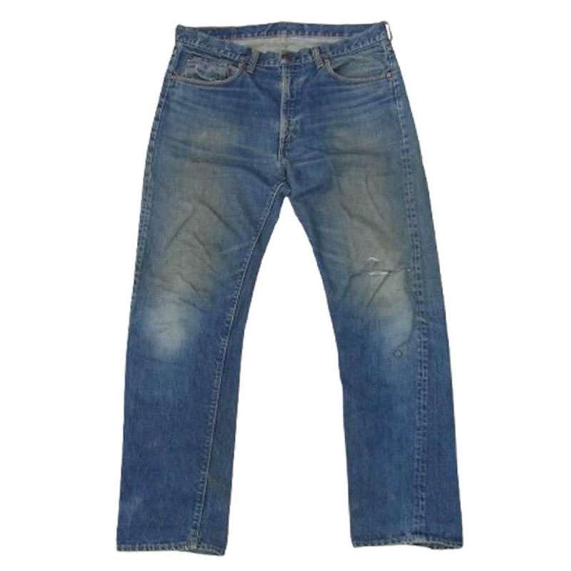 リーバイス 60s 70s 505 BIGE 並行ステッチ ボタン裏刻印5 42TALON サイド脇割り デニム パンツ 買取実績 画像
