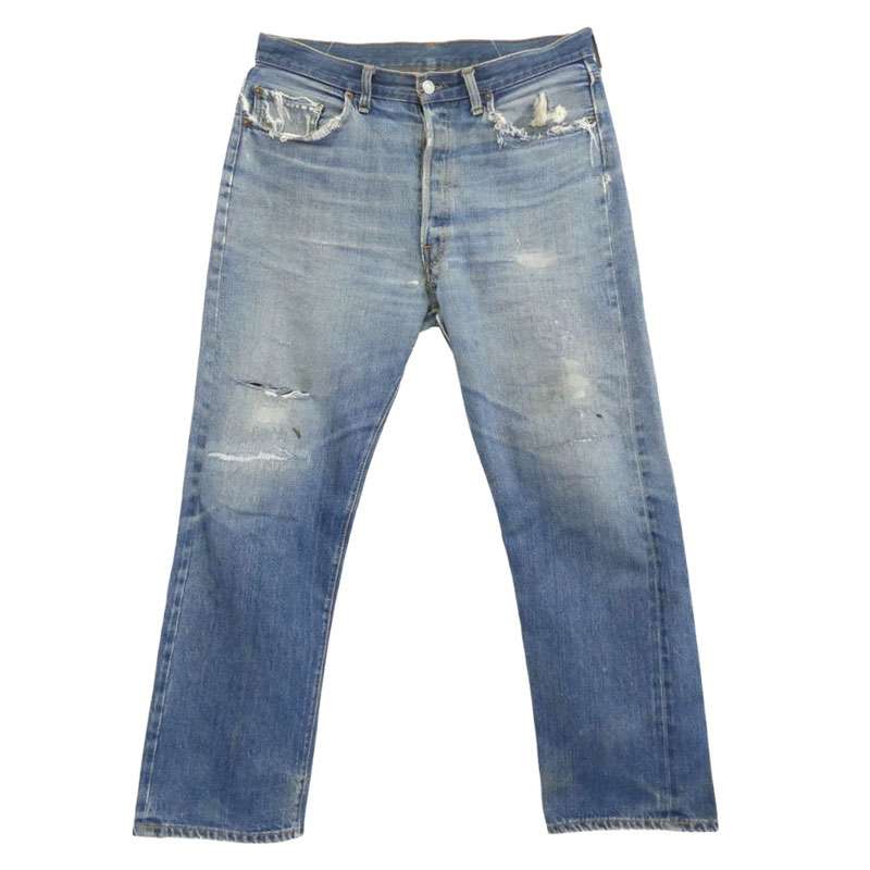 リーバイス 70s 75年製 501 66前期 ボタン裏刻印2 ボタンフライ デニムパンツ 買取実績 画像