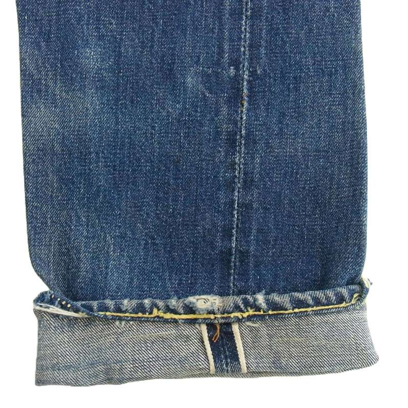 リーバイス ヴィンテージ 60's 501 BIG E TYPE S ボタンフライ セルビッチ デニムパンツ 不均等V 紙パッチ 足長R ボタン裏刻印6 買取実績 画像