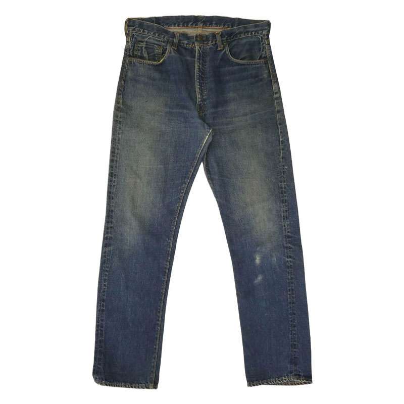 リーバイス ヴィンテージ 60s 505 BIGE ボタン裏刻印K Ｖステッチ 赤耳 両面不均等V ファスナー交換 デニム パンツ 買取実績 画像