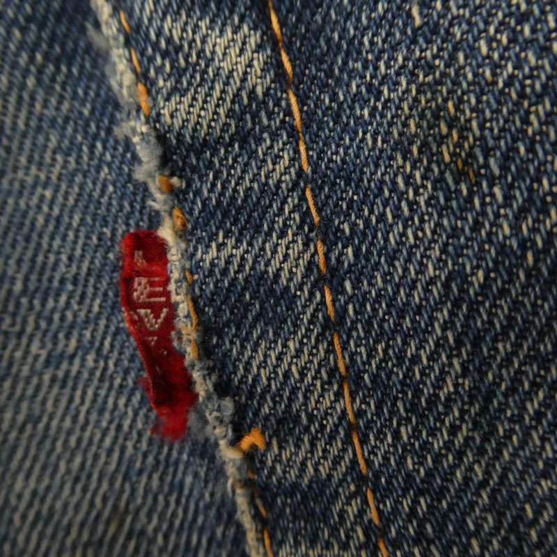 リーバイス ヴィンテージ 60s 505 BIGE ボタン裏刻印K Ｖステッチ 赤耳 両面不均等V ファスナー交換 デニム パンツ 買取実績 画像