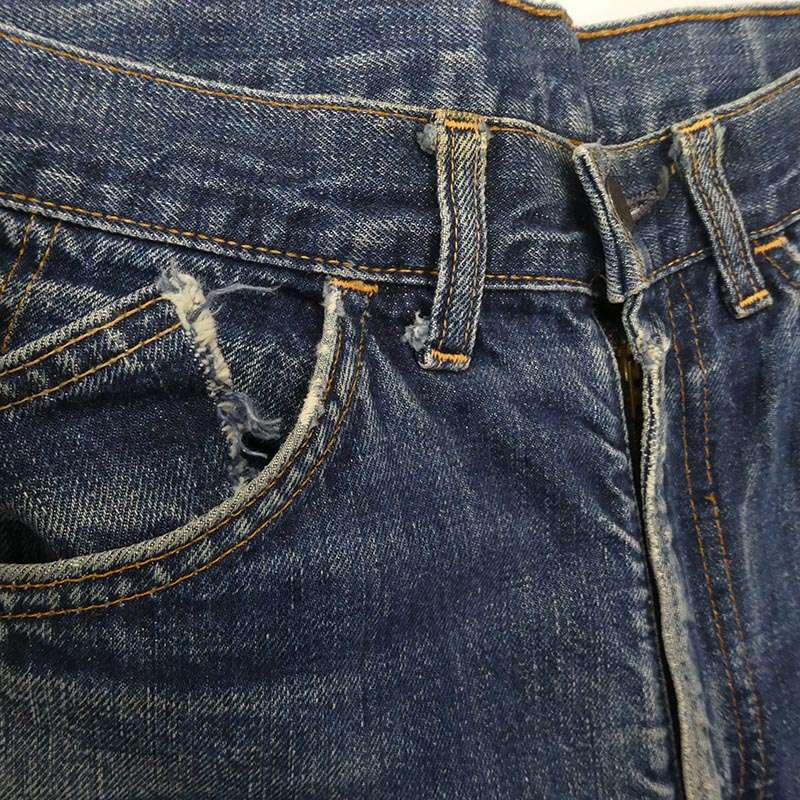 リーバイス ヴィンテージ 60s 606 BIGE オレンジタブ トップボタン裏刻印8 42TALON デニムパンツ 買取実績 画像