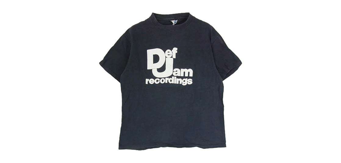 ヴィンテージ 80s Hanes def jam 半袖 プリント Tシャツ ネイビー系 買取実績