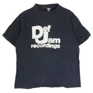 ヴィンテージ 80s Hanes def jam 半袖 プリント Tシャツ ネイビー系 買取実績