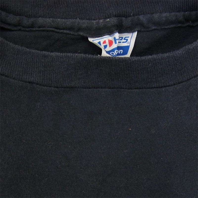 ヴィンテージ 80s Hanes def jam 半袖 プリント Tシャツ ネイビー系 買取実績 画像