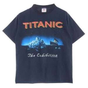 ヴィンテージ 90s TITANIC The Exhibition タイタニック 半袖 Tシャツ ブラック系  買取実績