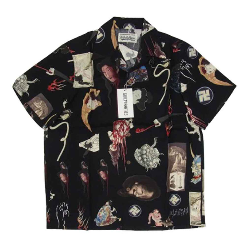 ワコマリア 19AW 19FWE-WMS-HI03 HAWAIIAN SHIRT S/S お化け ハワイアン ショートスリーブ 半袖 シャツ 買取実績 画像