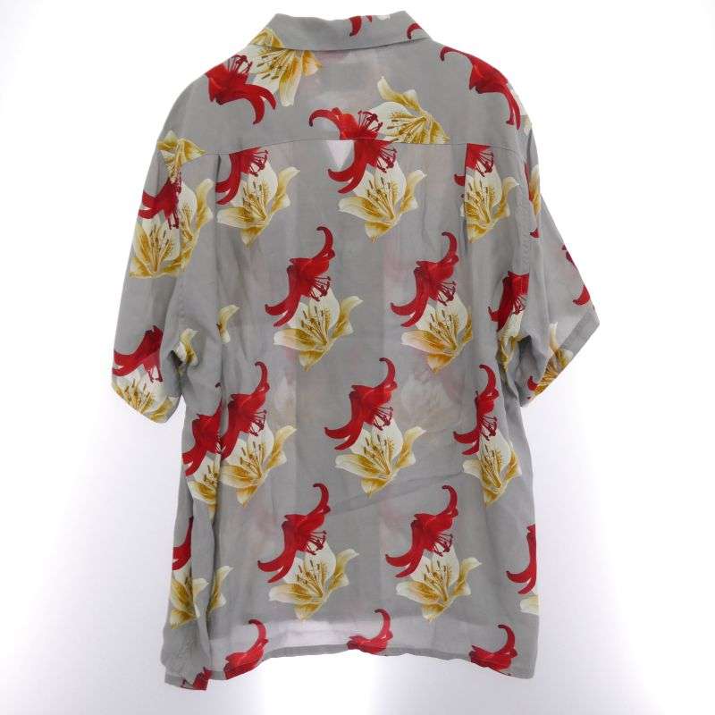 ワコマリア 20SS HAWAIIAN SHIRT S/S 百合柄 レーヨン アロハシャツ 半袖 買取実績 画像