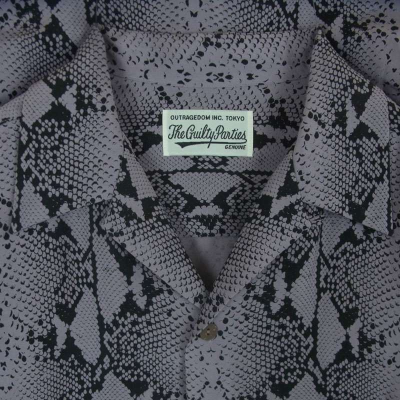 ワコマリア 23AW WMS HI01 HAWAIIAN SHIRT L/S パイソン ハワイアン アロハ ロングスリーブ 長袖 シャツ 買取実績 画像