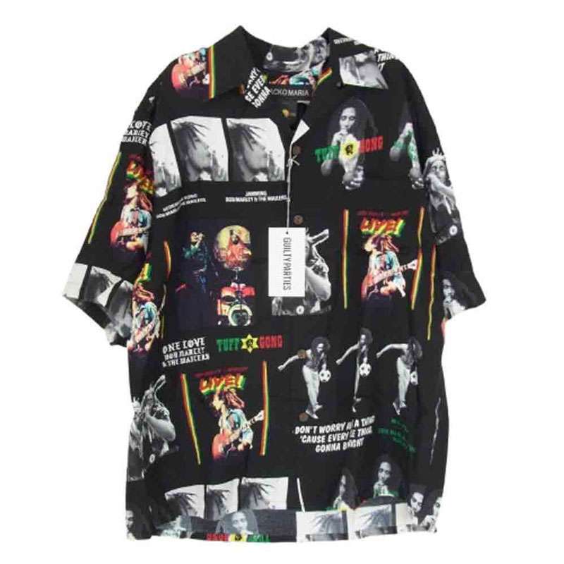 ワコマリア 24AW BOBMARLEY-WM-HI09 BOB MARLEY / HAWAIIAN S/S SHIRT ボブマーリー オープンカラー レーヨン ハワイアン 半袖 シャツ 買取実績 画像
