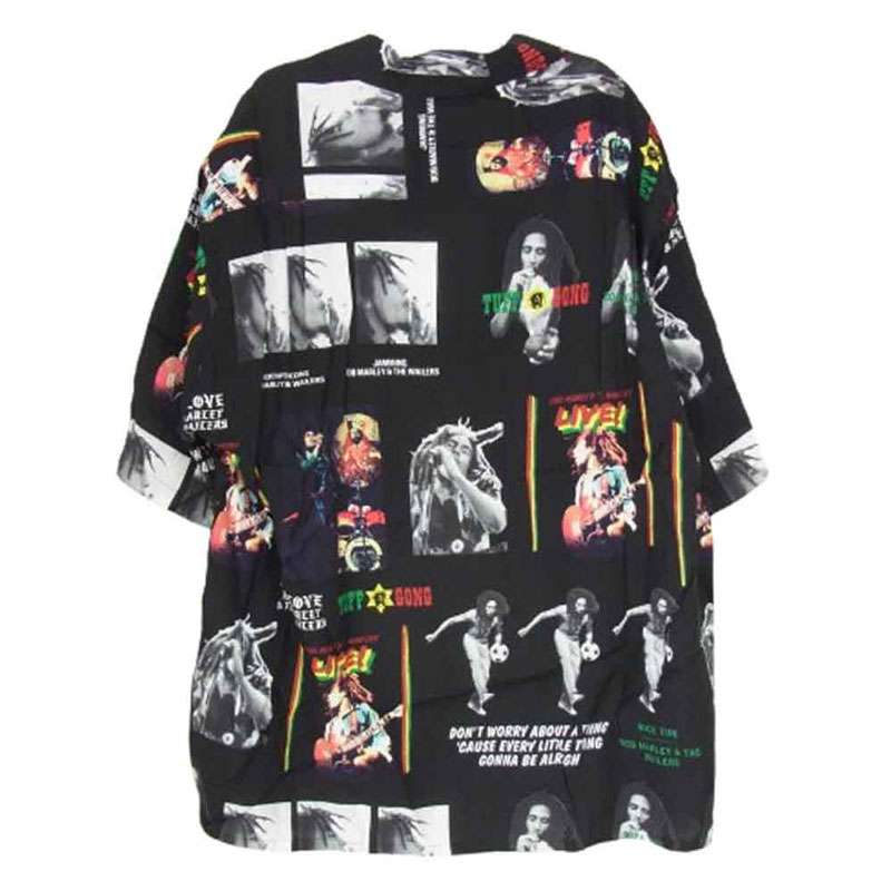 ワコマリア 24AW BOBMARLEY-WM-HI09 BOB MARLEY / HAWAIIAN S/S SHIRT ボブマーリー オープンカラー レーヨン ハワイアン 半袖 シャツ 買取実績 画像