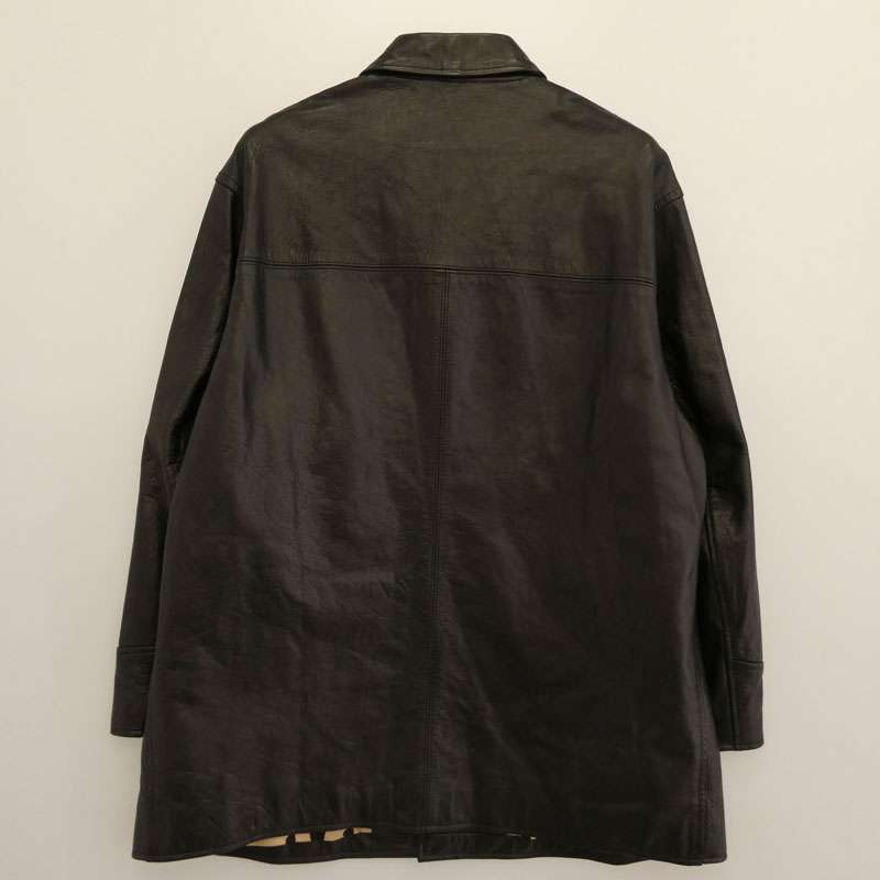 ワコマリア 24ss LEATHER CAR COAT TYPE-2 裏地レオパード カウハイド レザー カーコート ジャケット 買取実績 画像