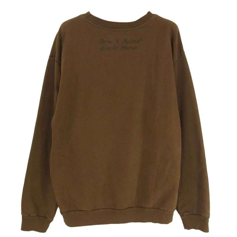 ワコマリア × BORNXRAISED ボーンレイズド CREW NECK SWEAT SHIRT フロント プリント スウェット トレーナー 買取実績 画像