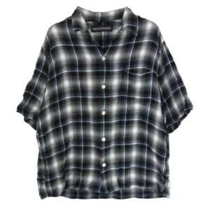 ワコマリア チェック柄 レーヨン 半袖 オープンカラー シャツ 買取実績
