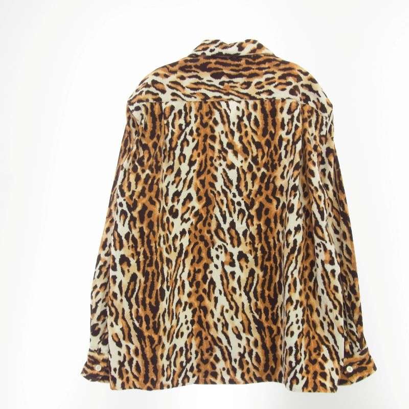 ワコマリア LEOPARD CORDUROY COLLAR SHIRT レオパード コーデュロイ 長袖 シャツ 買取実績 画像